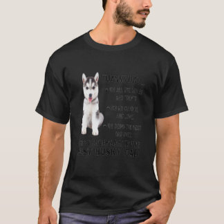 Camiseta O Melhor Husky Cachorro Pai Feliz Dia dos Pais