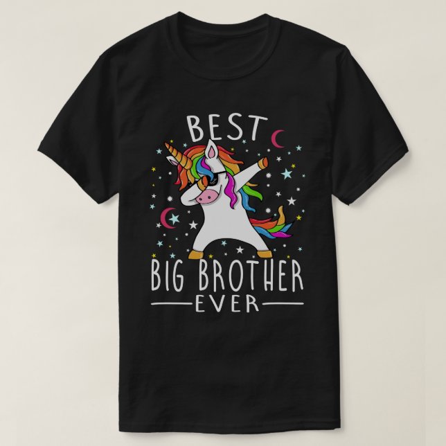 Camiseta O melhor irmão mais velho, Ever Dabbing Unicorn (Frente do Design)