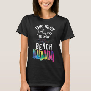 Camiseta O Melhor Jogador Está No Teclado Piano Do Banco