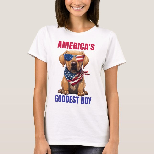 Camiseta O Melhor Labrador da América (Frente)