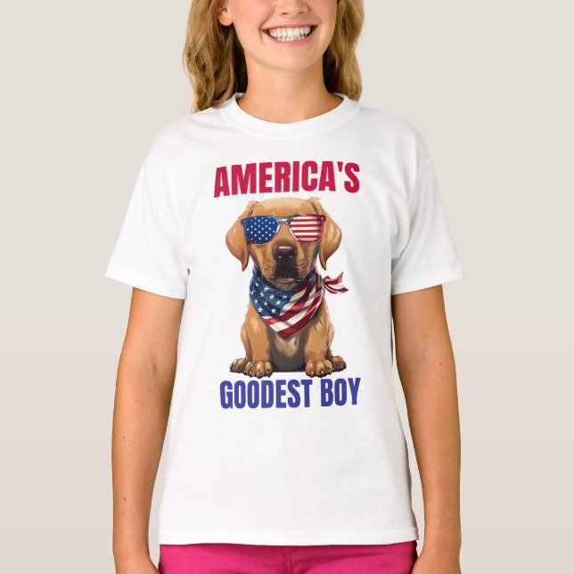 Camiseta O Melhor Labrador da América (Frente)