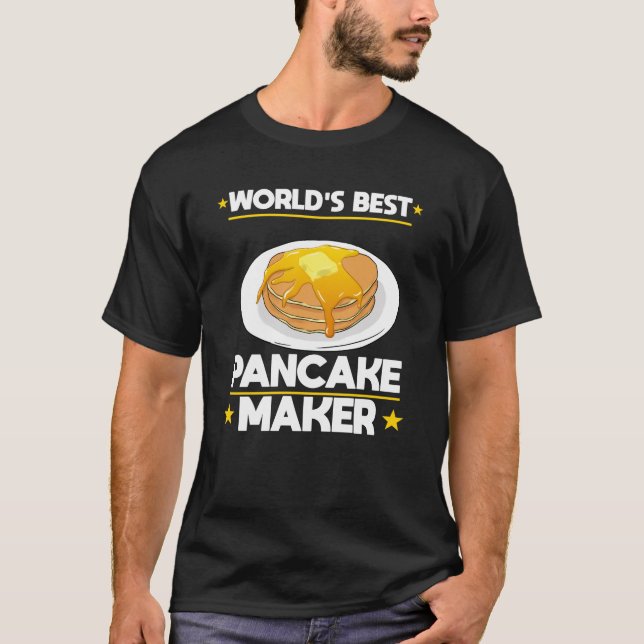 Camiseta O melhor lover de Pancake Pancake do mundo (Frente)