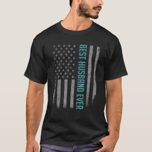 Camiseta O Melhor Marido Alguma Vez Americano A Apresentar 