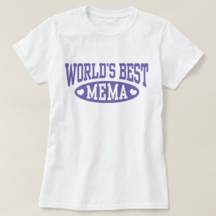 Camiseta O melhor Mema do mundo