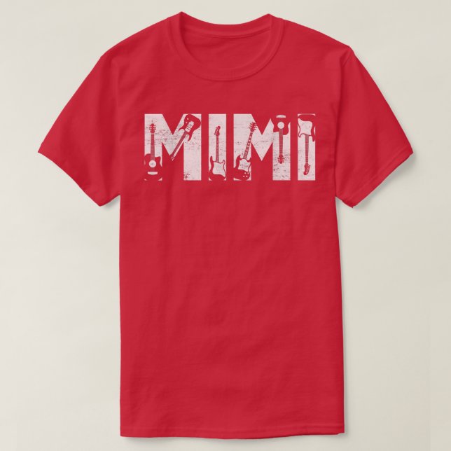 Camiseta O Melhor Mimi Que Sofrer Guitarrista Guitarrista T (Frente do Design)