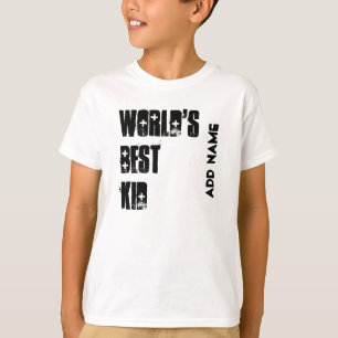 Camiseta O melhor miúdo W1538 preto e branco conhecido