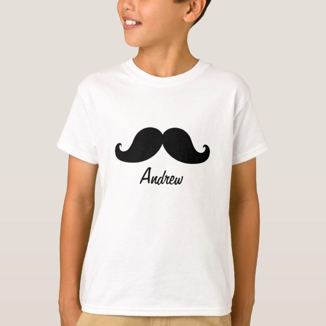 CAMISETA O MELHOR MOSTACHE NEGRO PERSONALIZADO (Frente)