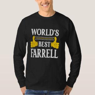 Camiseta O Melhor Mundo de Sobrenomes da Família Farrell Su
