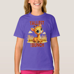 Camiseta O melhor no desenho animado "Boca-Bebê-Cute-Girafa