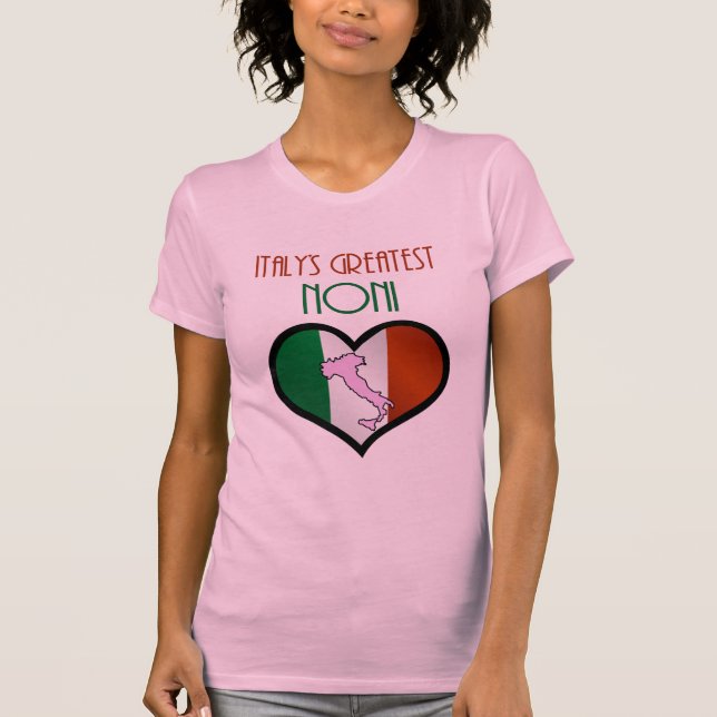 Camiseta O Melhor Noni da Itália (Frente)