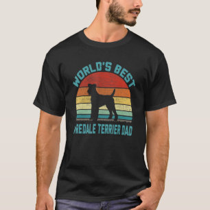 Camiseta O melhor Pai Airedale Terrier do mundo em vintage