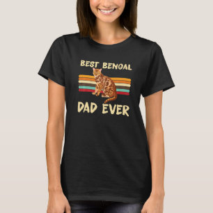 Camiseta O melhor pai bengal de sempre, gato bengal