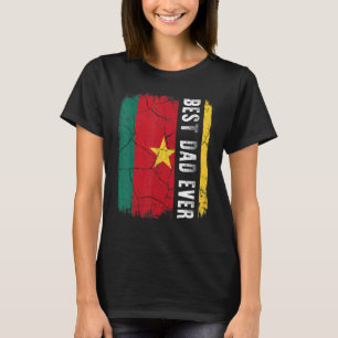 Camiseta O melhor Pai Camaronês de sempre Pai de Camarões