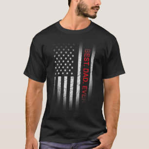 Camiseta O melhor Pai da América Flag Shield do Pai