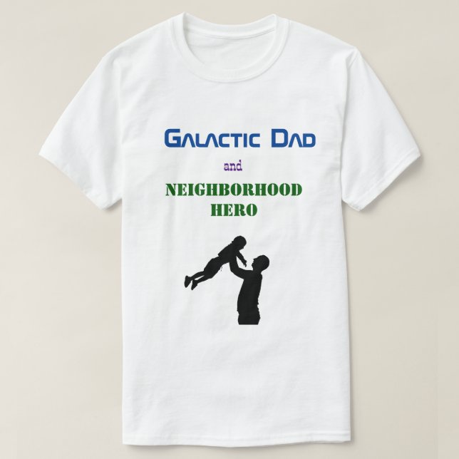 Camiseta O melhor Pai da Galáxia - Presente de Espaço Engra (Frente do Design)