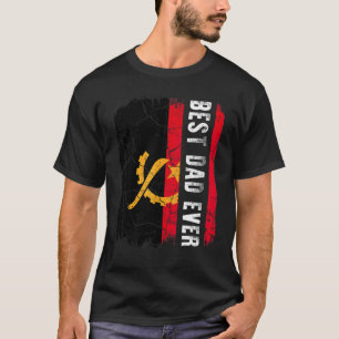 Camiseta O melhor Pai de Angola já Pai de Bandeira angolano