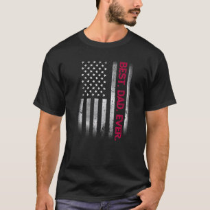 Camiseta O Melhor Pai De Bandeira Americana Para Dia de os 