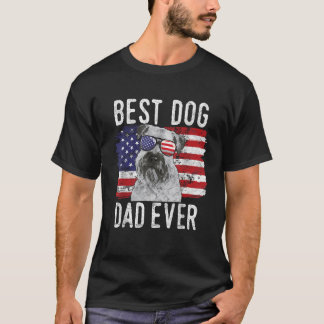 Camiseta O Melhor Pai De Cachorro Americano Alguma Vez Moid
