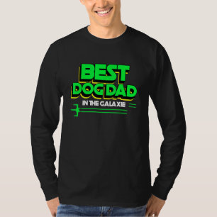 Camiseta O Melhor Pai De Cachorro Do Men No Cão Da Galáxia