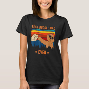 Camiseta O melhor Pai de cachorro jamais Cachorro Dourado L