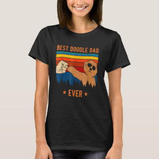 Camiseta O melhor Pai de cachorro jamais Cachorro Dourado L