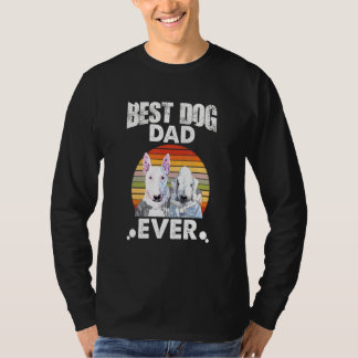 Camiseta O Melhor Pai De Cachorro Nunca Stare Bull Terrier 