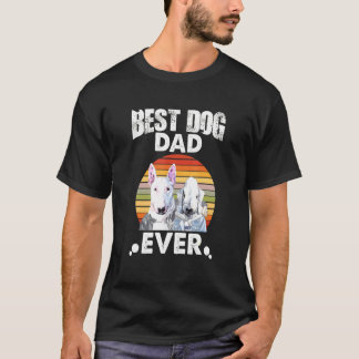 Camiseta O Melhor Pai De Cachorro Nunca Stare Bull Terrier