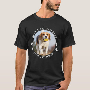 Camiseta O Melhor Pai De Cães Imprime Foto Pet Personaliza