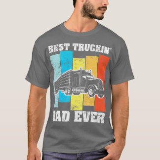 Camiseta O melhor pai de caminhões de um grande caminhão-re