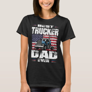 Camiseta O Melhor Pai De Caminhoneiro De Caminhão Já Passou