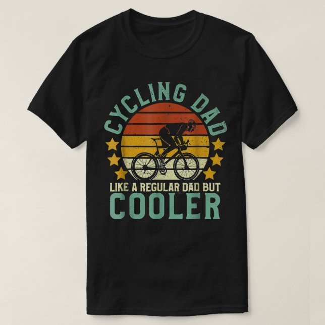 Camiseta O melhor Pai de ciclismo de montanhês cavaleiro ca (Frente do Design)