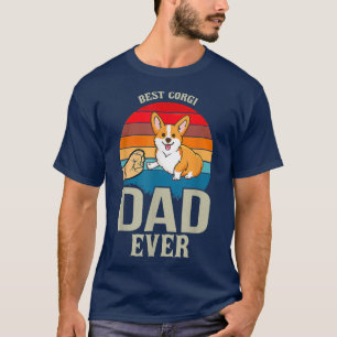 Camiseta O melhor Pai de Corgi que já passou o dia da festa