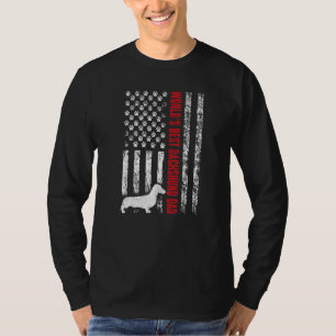Camiseta O melhor Pai de Dachshund do mundo, Vintage, EUA