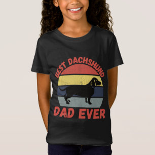 Camiseta O melhor pai de dachshund já citou algo engraçado