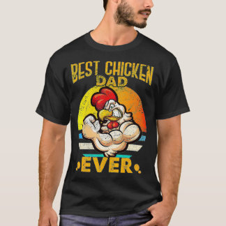 Camiseta O melhor pai de galinha vintage da