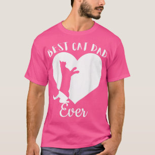 Camiseta O Melhor Pai De Gato Alguma Vez Preto Gelado Vinta