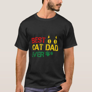Camiseta O Melhor Pai De Gato Celebrado De Dia de os pais D