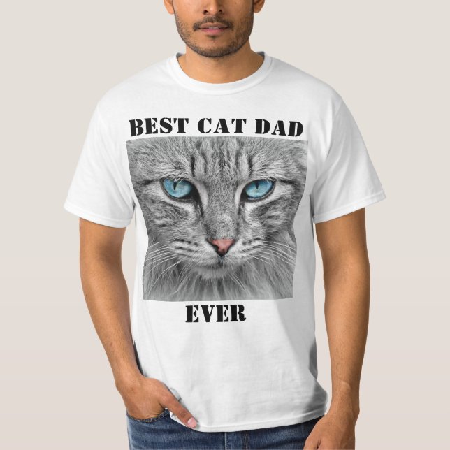 Camiseta O Melhor Pai De Gato Cria O Seu Próprio Pet (Frente)
