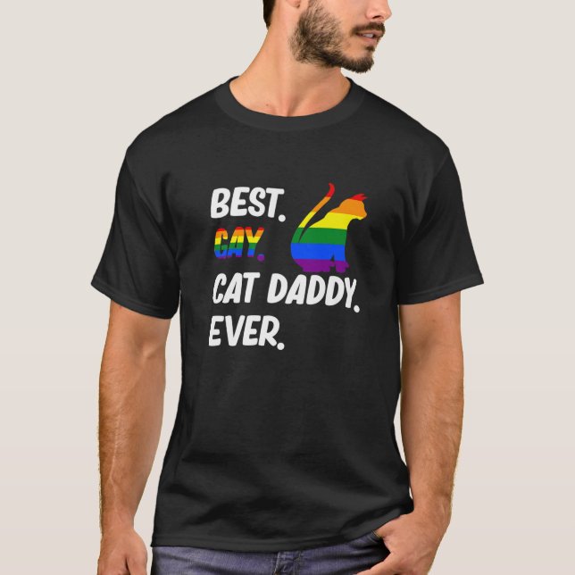 Camiseta O Melhor Pai De Gato Do Amante de os animais De Ga (Frente)