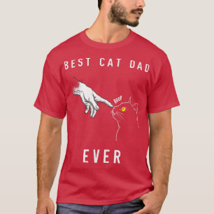 Camiseta o melhor pai de gato engraçado já mijou com o meu 