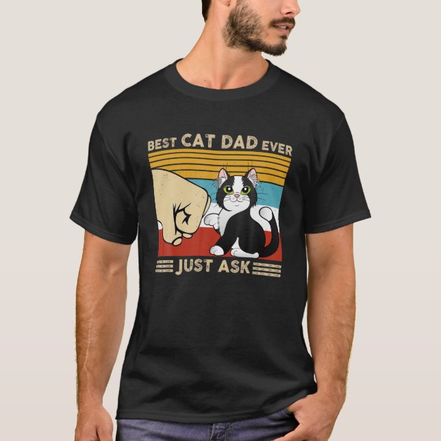 Camiseta O Melhor Pai De Gato Já Perguntou Sobre O Pai De G (Frente)
