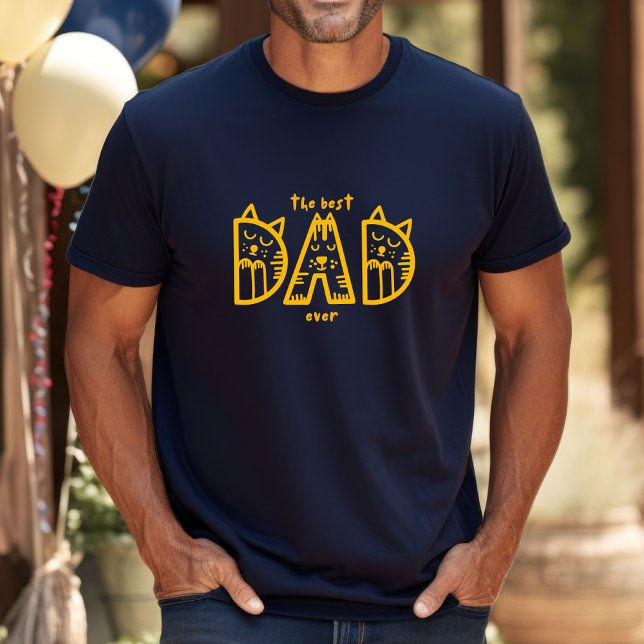 CAMISETA O MELHOR PAI DE GATO NUNCA (Celebrate your love for cats with our best cat dad ever t-shirt. Gift for all dads on Father's Day.)