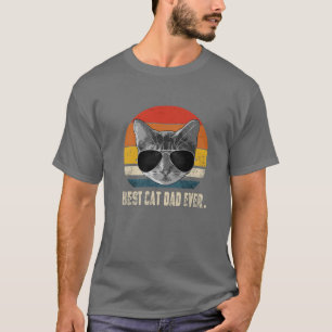 Camiseta O melhor Pai de gatos de vintage de sempre, Pai de
