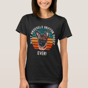 Camiseta O melhor Pai de Griffon em Bruxelas, dono de anima