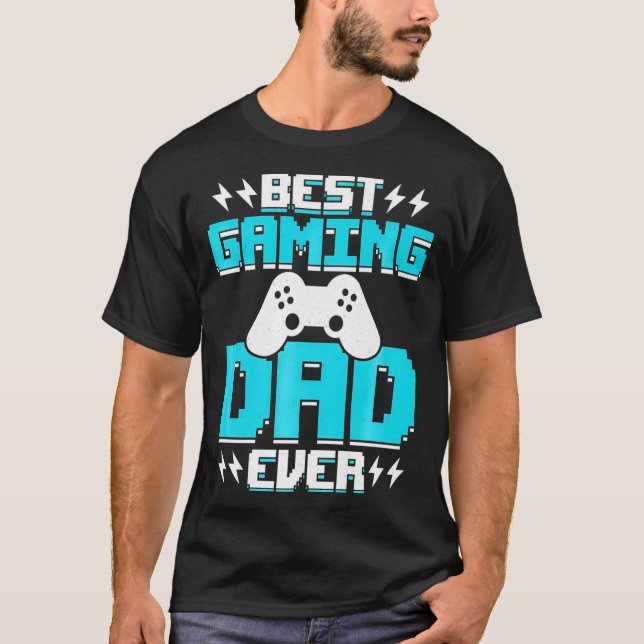 Camiseta O Melhor Pai De Jogos Para Videos games Premium (Frente)