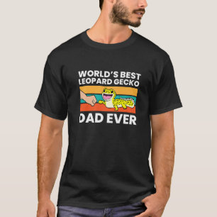 Camiseta O melhor Pai de lagartixa-leopardo do mundo jamais