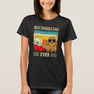 Camiseta O melhor Pai de rabo de ouro de um Pai de cachorro