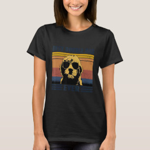 Camiseta O melhor Pai de rabo de ouro de um Pai de cachorro
