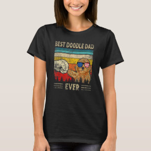 Camiseta O melhor Pai de rabo de ouro de um Pai de cachorro
