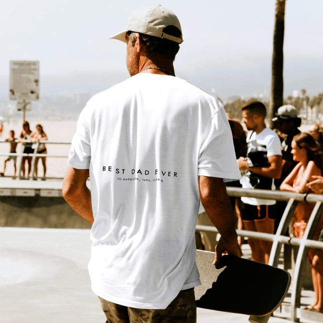 Camiseta O melhor Pai de sempre dos gêmeos (Criador carregado)